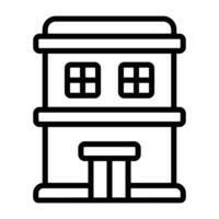 Simple Hotel icon. The icon can be used for websites, print templates, presentation templates, illustrations, etc vector