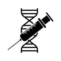 A syringe with DNA strand vector