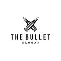 ammunition bullet logo template illustration vector