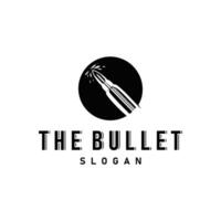 ammunition bullet logo illustration vector