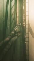 Electric wires in the tunnel with light video