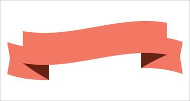 a pink ribbon on a white background vector