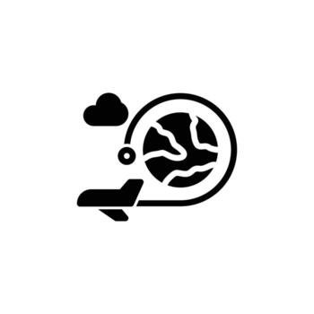 Voyage icon or logo design isolated sign symbol illustration - high quality line style icon suitable for designers, web developers, displays and websites vector