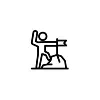 summit icon or logo design isolated sign symbol illustration - high quality line style icon suitable for designers, web developers, displays and websites vector