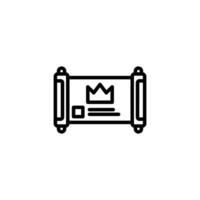Quest icon or logo design isolated sign symbol illustration - high quality line style icon suitable for designers, web developers, displays and websites vector