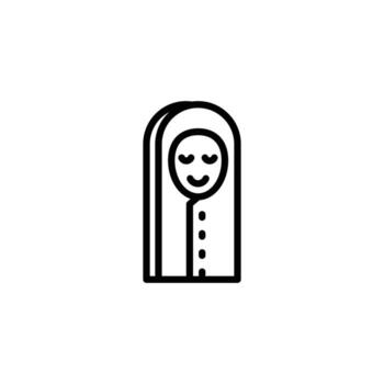 Bivouac icon or logo design isolated sign symbol illustration - high quality line style icon suitable for designers, web developers, displays and websites vector