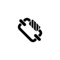 Rappelling icon or logo design isolated sign symbol illustration - high quality line style icon suitable for designers, web developers, displays and websites vector
