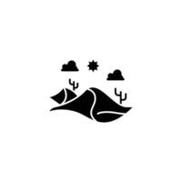 Desert icon or logo design isolated sign symbol illustration - high quality line style icon suitable for designers, web developers, displays and websites vector