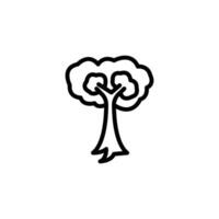 tree icon or logo design isolated sign symbol illustration - high quality line style icon suitable for designers, web developers, displays and websites vector