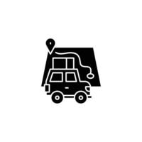 Roadtrip icon or logo design isolated sign symbol illustration - high quality line style icon suitable for designers, web developers, displays and websites vector