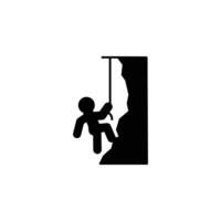 Climbing icon or logo design isolated sign symbol illustration - high quality line style icon suitable for designers, web developers, displays and websites vector