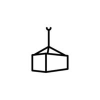 shipment icon or logo design isolated sign symbol illustration - high quality line style icon suitable for designers, web developers, displays and websites vector