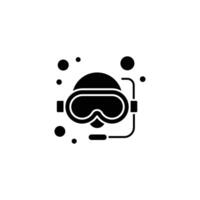 Snorkeling icon or logo design isolated sign symbol illustration - high quality line style icon suitable for designers, web developers, displays and websites vector