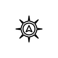 Navigation icon or logo design isolated sign symbol illustration - high quality line style icon suitable for designers, web developers, displays and websites vector