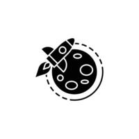 Space Exploration icon or logo design isolated sign symbol illustration - high quality line style icon suitable for designers, web developers, displays and websites vector