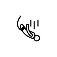 bungee icon or logo design isolated sign symbol illustration - high quality line style icon suitable for designers, web developers, displays and websites vector