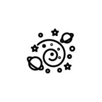 universe icon or logo design isolated sign symbol illustration - high quality line style icon suitable for designers, web developers, displays and websites vector