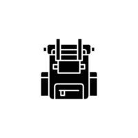 Backpacking icon or logo design isolated sign symbol illustration - high quality line style icon suitable for designers, web developers, displays and websites vector
