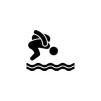 dive icon or logo design isolated sign symbol illustration - high quality line style icon suitable for designers, web developers, displays and websites vector
