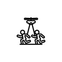 Pursuit icon or logo design isolated sign symbol illustration - high quality line style icon suitable for designers, web developers, displays and websites vector
