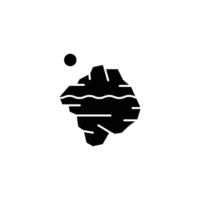 glacier icon or logo design isolated sign symbol illustration - high quality line style icon suitable for designers, web developers, displays and websites vector