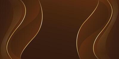 Abstract dark brown background with a wavy pattern vector