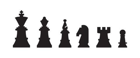 Chess silhouettes. Chess icons set. Chess icons. Chess figures. Chessboard vector