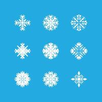 Snowflake winter icon and symbol template illustration vector