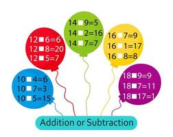 Math activity for kids. Developing numeracy skills. Number range up to 20. illustration. vector