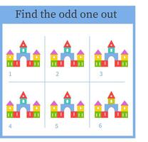A Game for kids. logic puzzle. vector