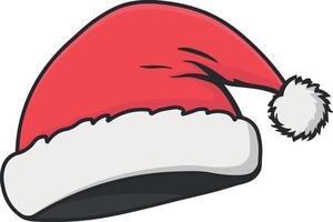 Santa Claus hat without background vector