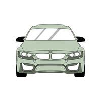 of Car view from front design template, vehicle for your industry, brand, and etc, suitable for your company vector