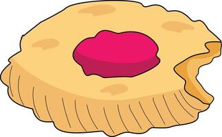 Cookie illustration for snack vector