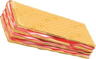 Crispy and Crunchy Flavored Wafers vector