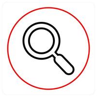 Search and find icon concept vector