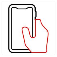 Have Power In hand icon concept vector