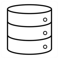 Drives and hosting icon concept vector