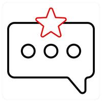 Starred Massage and envelope icon concept vector