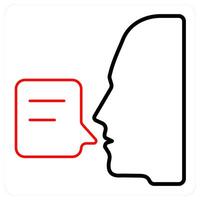 Communication and discussion icon concept vector