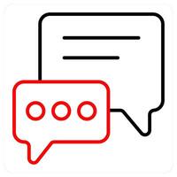 Chat and message icon concept vector