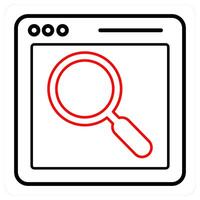 Web Search and web icon concept vector