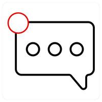 Notification and message icon concept vector