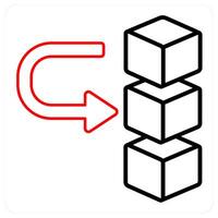 Server and data icon concept vector