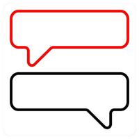 Chat and message icon concept vector