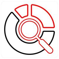 Data Search and search icon concept vector