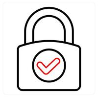 Lock and security icon concept vector