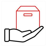 Parcel and package icon concpet vector