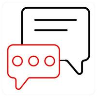 Communication and discussion icon concept vector