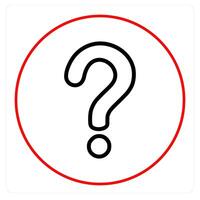 Question and help icon concept vector