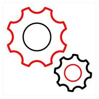 Gear and setting icon concept vector